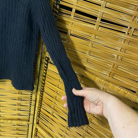 Molo Women's Navy Turtleneck Sweater Gertrude wool mohair blend danish scandi S - Picture 3 of 9